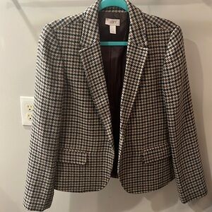 Houndstooth jacket/blazer Anne Taylor Loft